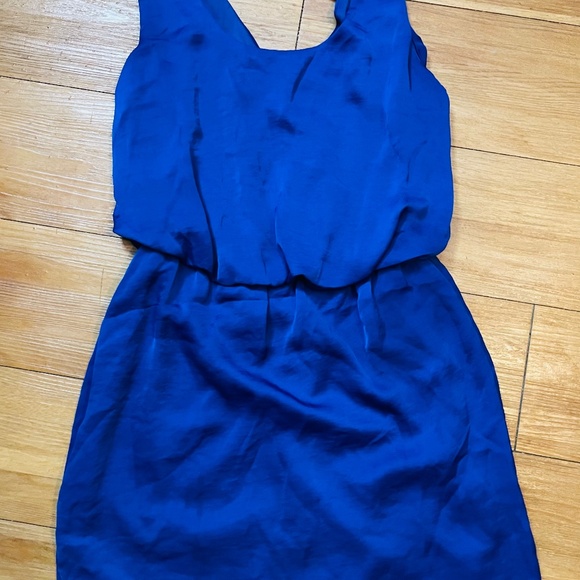 City studio Royal blue dress, satin. - Picture 1 of 2